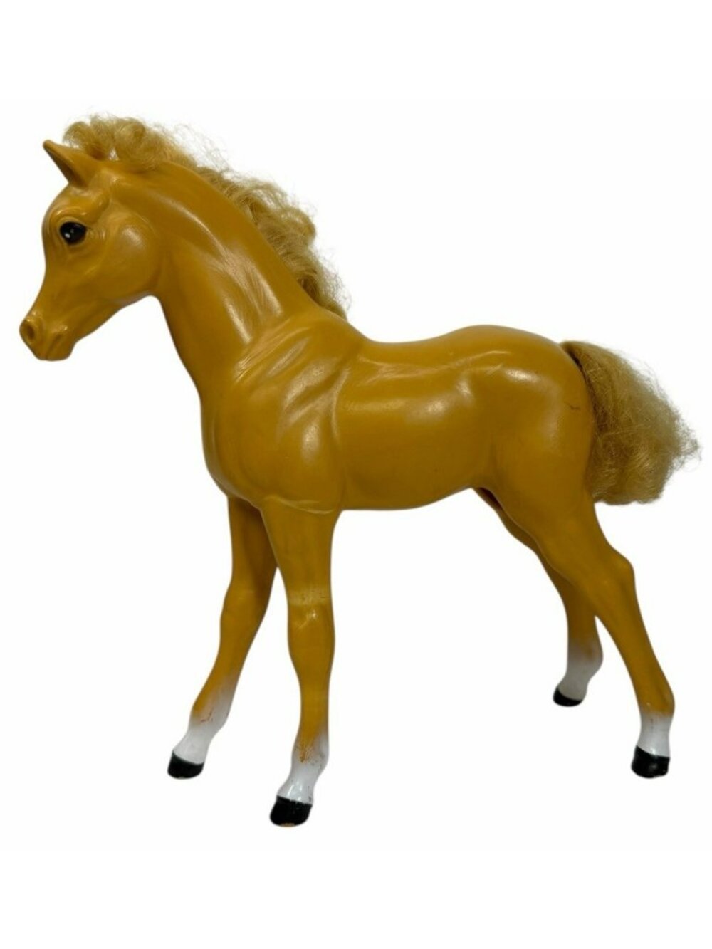 Vintage 1983 Barbie Dixie Palamino Dream Horse Foal Pony Brushable Mane #7073